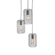 LABEL51 Hanglampen Solido - Zwart - Metaal - 3-Lichts