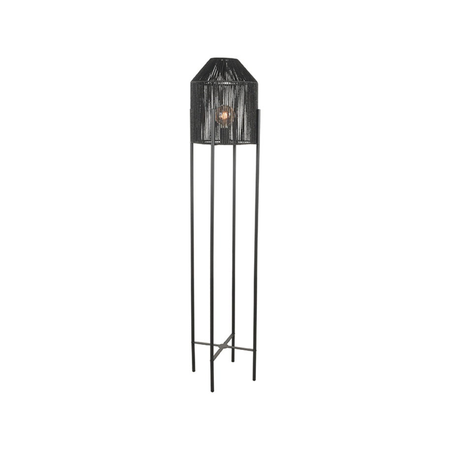LABEL51 Vloerlampen Ibiza - Zwart - Jute - 1-Lichts