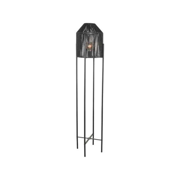 LABEL51 Vloerlampen Ibiza - Zwart - Jute - 1-Lichts