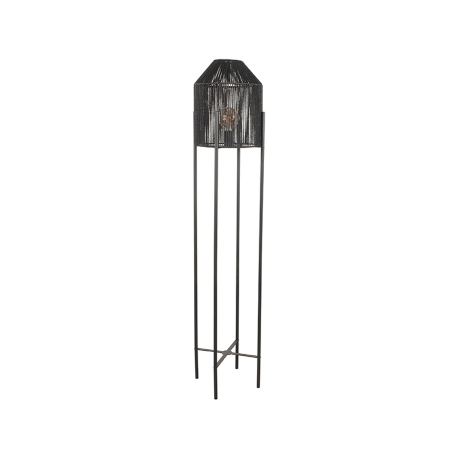 LABEL51 Vloerlampen Ibiza - Zwart - Jute - 1-Lichts