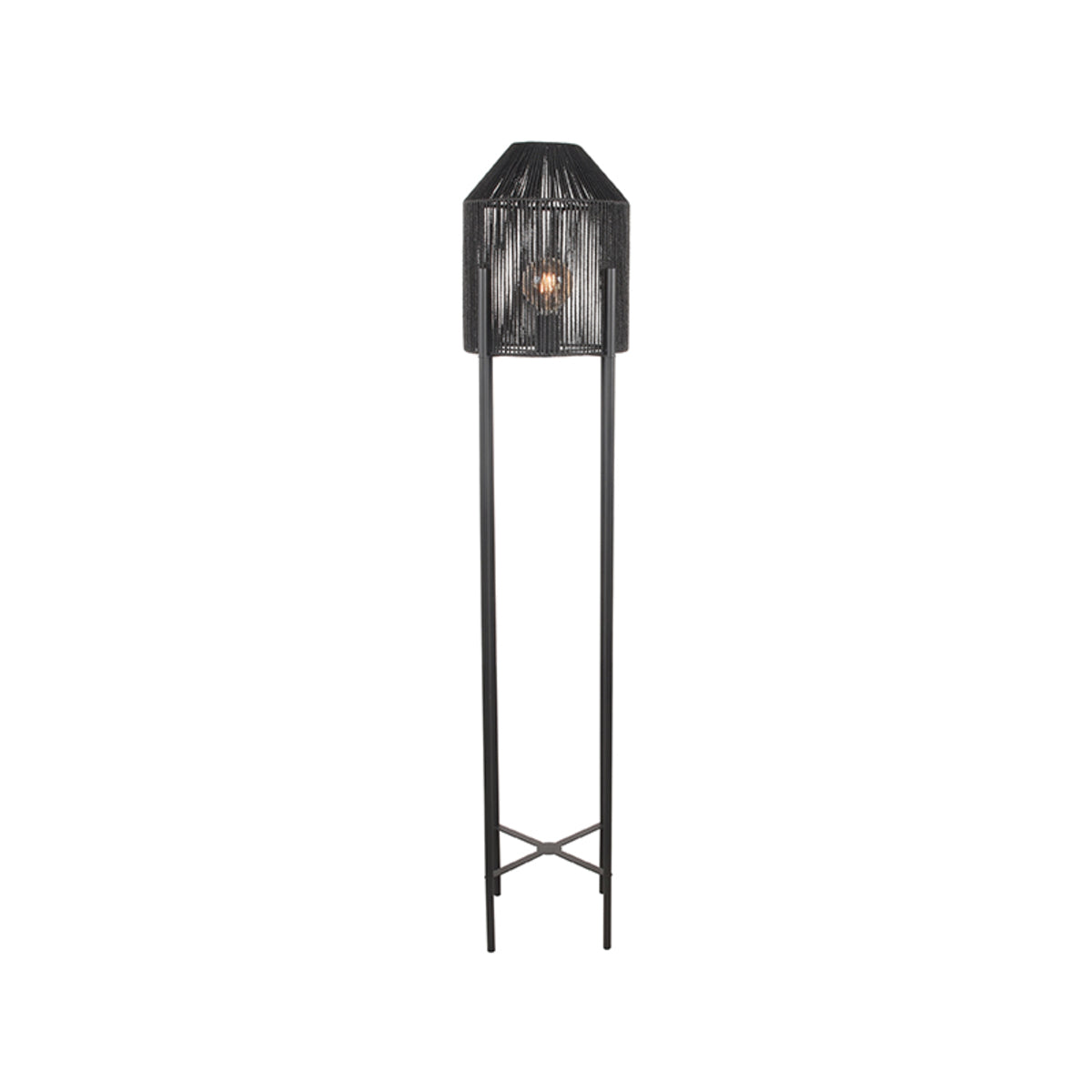 LABEL51 Vloerlampen Ibiza - Zwart - Jute - 1-Lichts