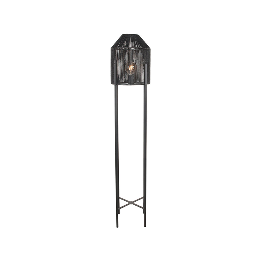 LABEL51 Vloerlampen Ibiza - Zwart - Jute - 1-Lichts