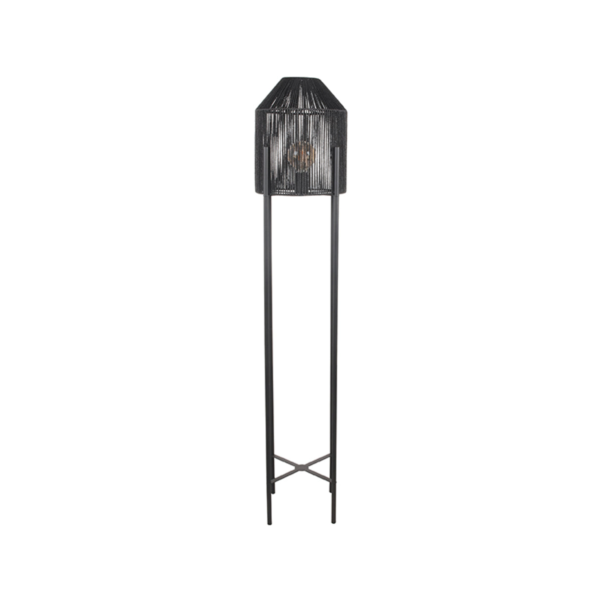 LABEL51 Vloerlampen Ibiza - Zwart - Jute - 1-Lichts