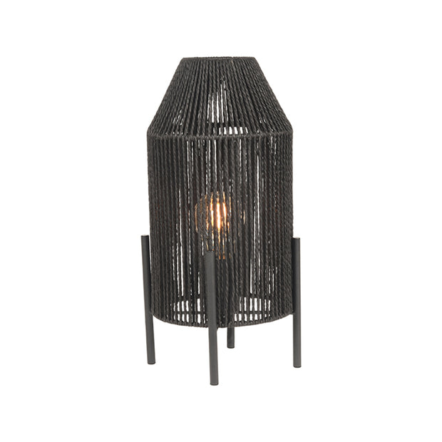 LABEL51 Tafellampen Ibiza - Zwart - Jute - 1-Lichts