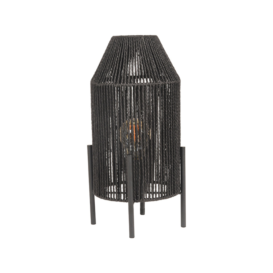 LABEL51 Tafellampen Ibiza - Zwart - Jute - 1-Lichts