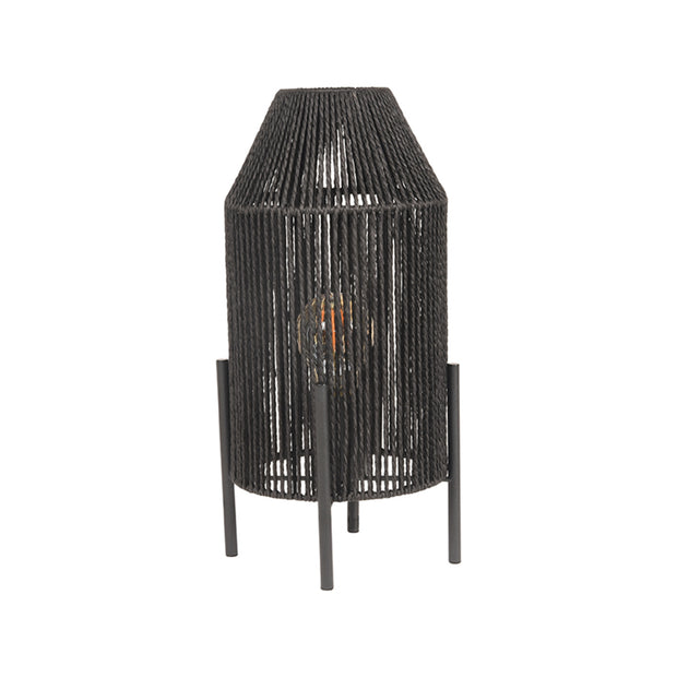 LABEL51 Tafellampen Ibiza - Zwart - Jute - 1-Lichts