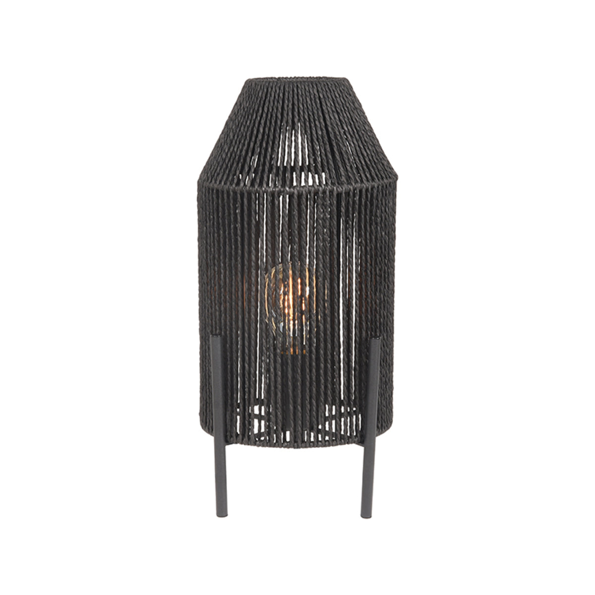 LABEL51 Tafellampen Ibiza - Zwart - Jute - 1-Lichts