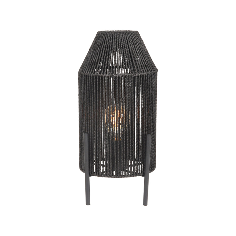 LABEL51 Tafellampen Ibiza - Zwart - Jute - 1-Lichts