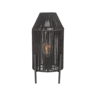 LABEL51 Tafellampen Ibiza - Zwart - Jute - 1-Lichts