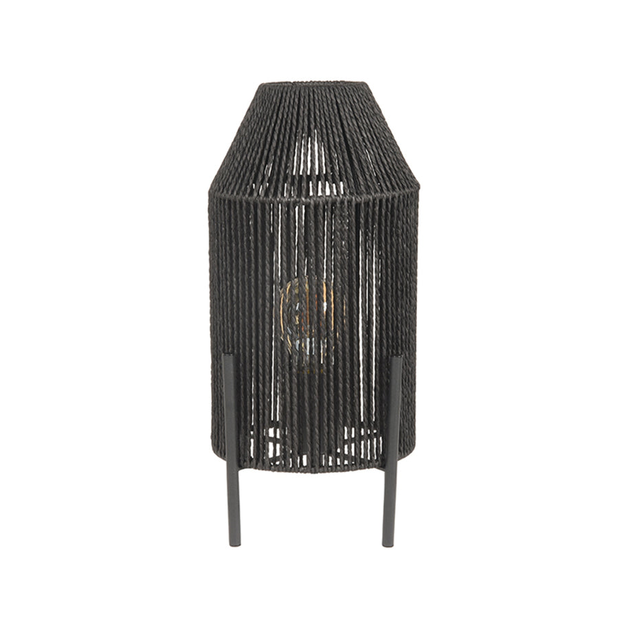 LABEL51 Tafellampen Ibiza - Zwart - Jute - 1-Lichts