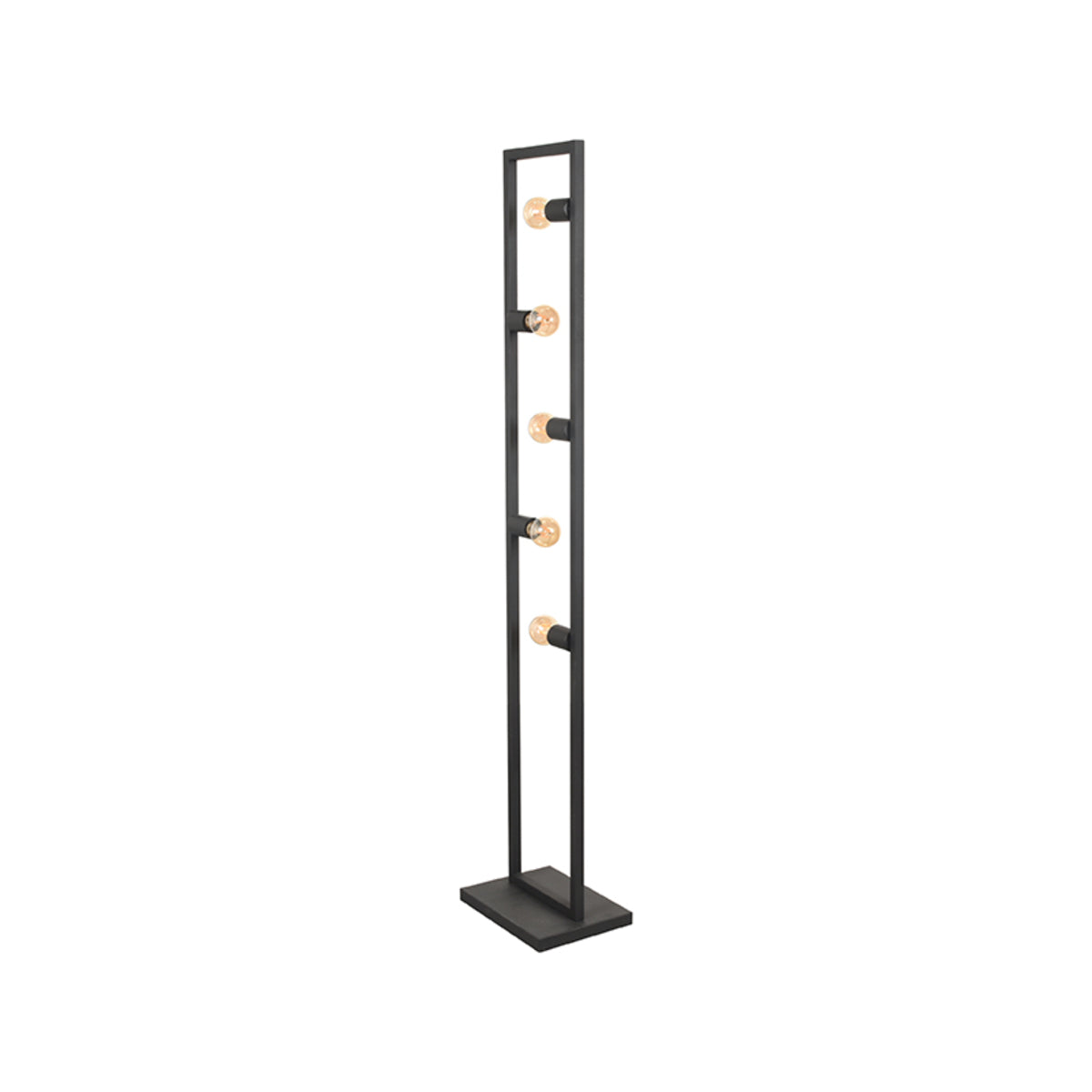 LABEL51 Vloerlampen Quadrato - Zwart - Metaal - One Size