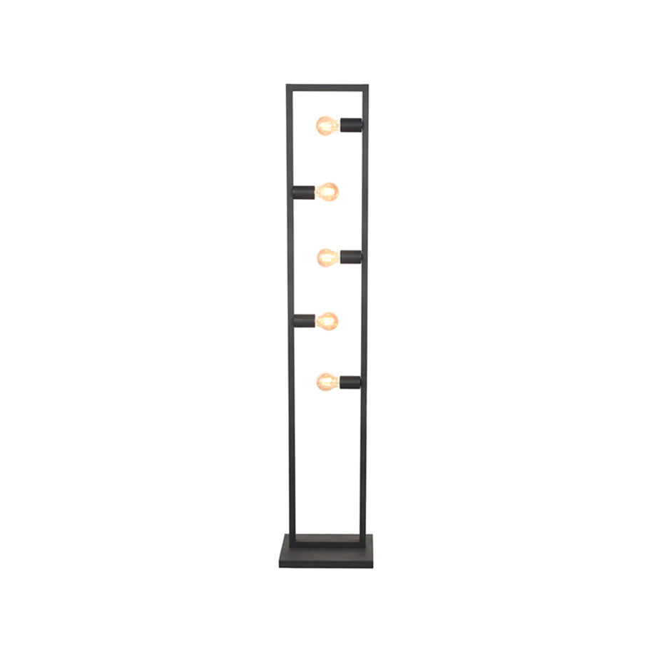 LABEL51 Vloerlampen Quadrato - Zwart - Metaal - One Size