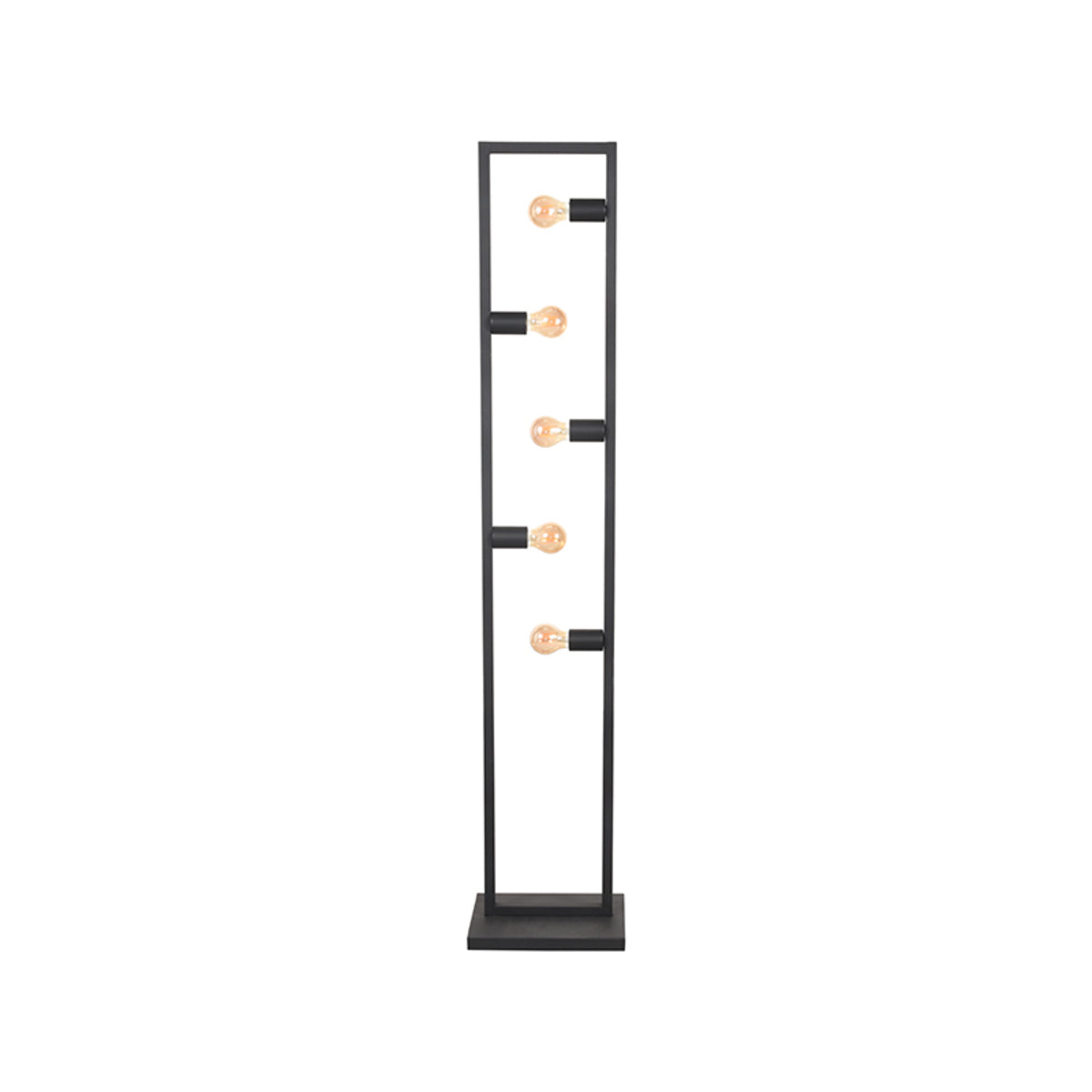 LABEL51 Vloerlampen Quadrato - Zwart - Metaal - One Size