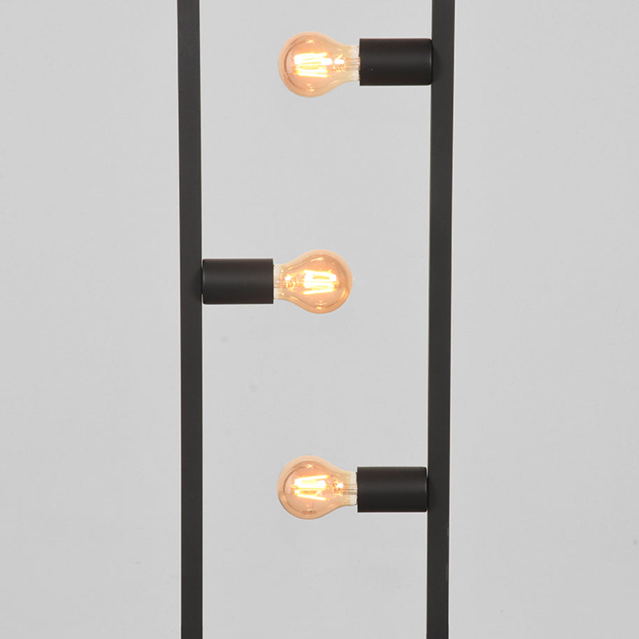 LABEL51 Vloerlampen Quadrato - Zwart - Metaal - One Size