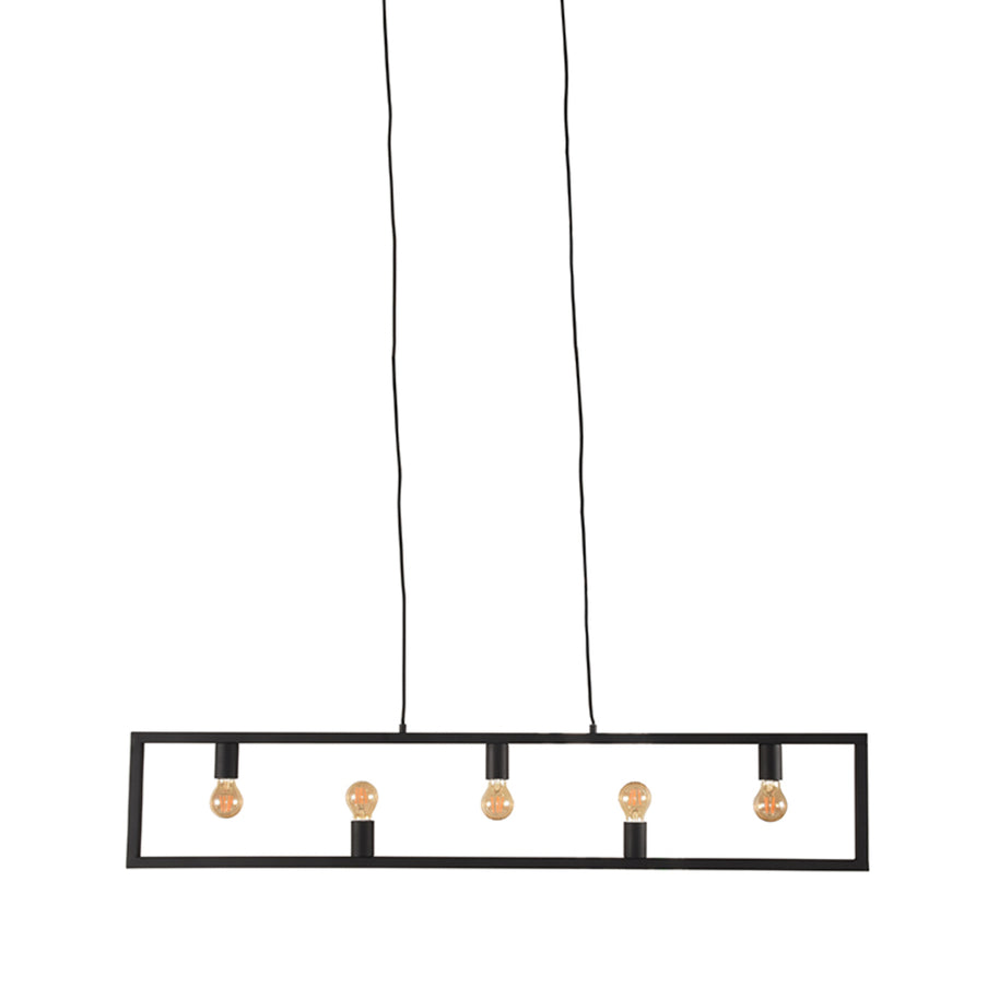 LABEL51 Hanglampen Quadrato - Zwart - Metaal - Hanglamp