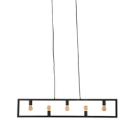 LABEL51 Hanglampen Quadrato - Zwart - Metaal - Hanglamp