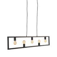 LABEL51 Hanglampen Quadrato - Zwart - Metaal - Hanglamp