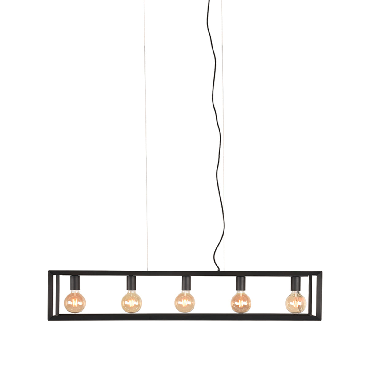 LABEL51 Hanglampen Tetto - Zwart - Metaal - 5-Lichts