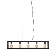 LABEL51 Hanglampen Tetto - Zwart - Metaal - 5-Lichts