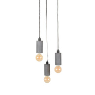 LABEL51 Hanglampen Fresco - Beton - Beton - 3-Lichts