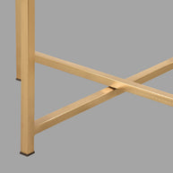 LABEL51 Bijzettafels Dox - Espresso - Mangohout - 40 cm Goud