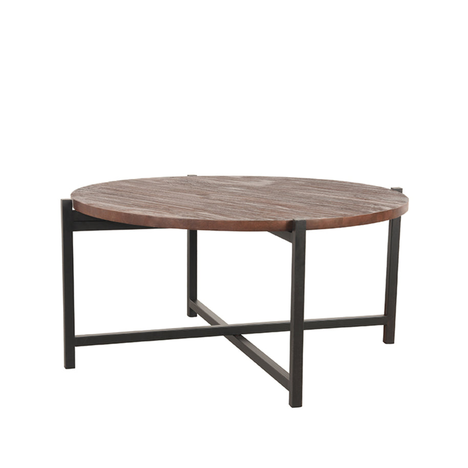LABEL51 Salontafels Dox - Espresso - Mangohout - 70 cm - Zwart