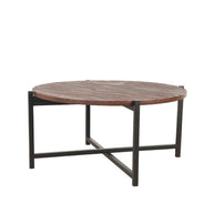 LABEL51 Salontafels Dox - Espresso - Mangohout - 70 cm - Zwart