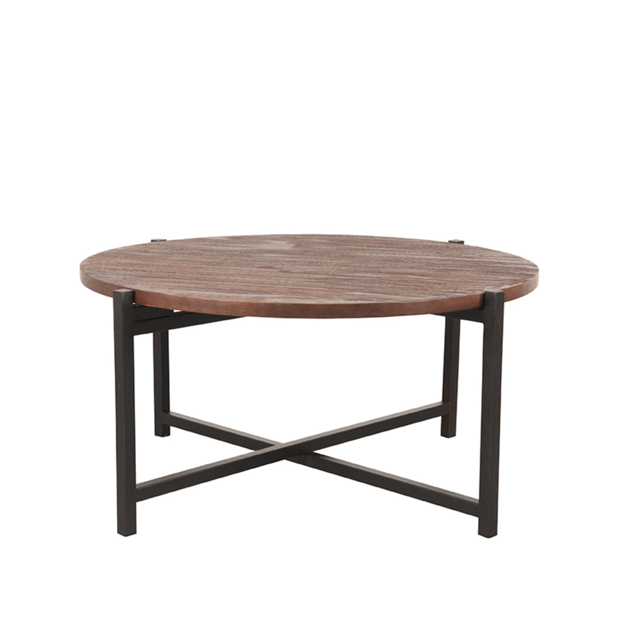 LABEL51 Salontafels Dox - Espresso - Mangohout - 70 cm - Zwart