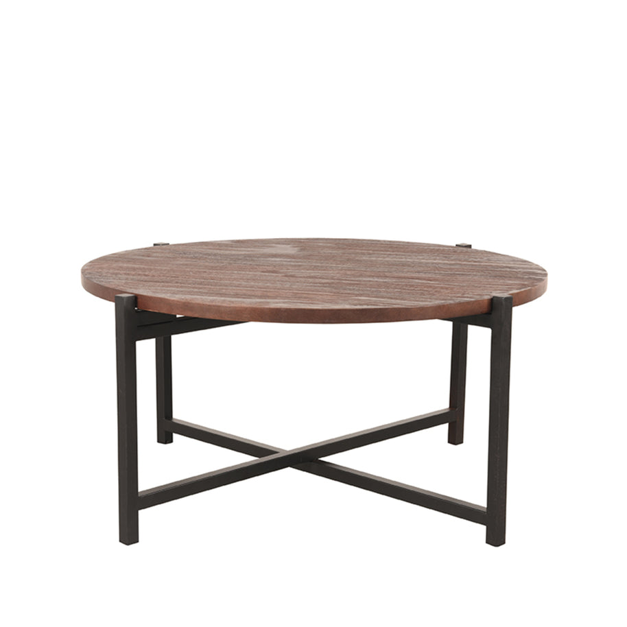 LABEL51 Salontafels Dox - Espresso - Mangohout - 70 cm - Zwart