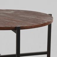 LABEL51 Salontafels Dox - Espresso - Mangohout - 70 cm - Zwart