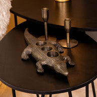 LABEL51 Woondecoratie Krokodil - Antiek Goud - Metaal - One Size