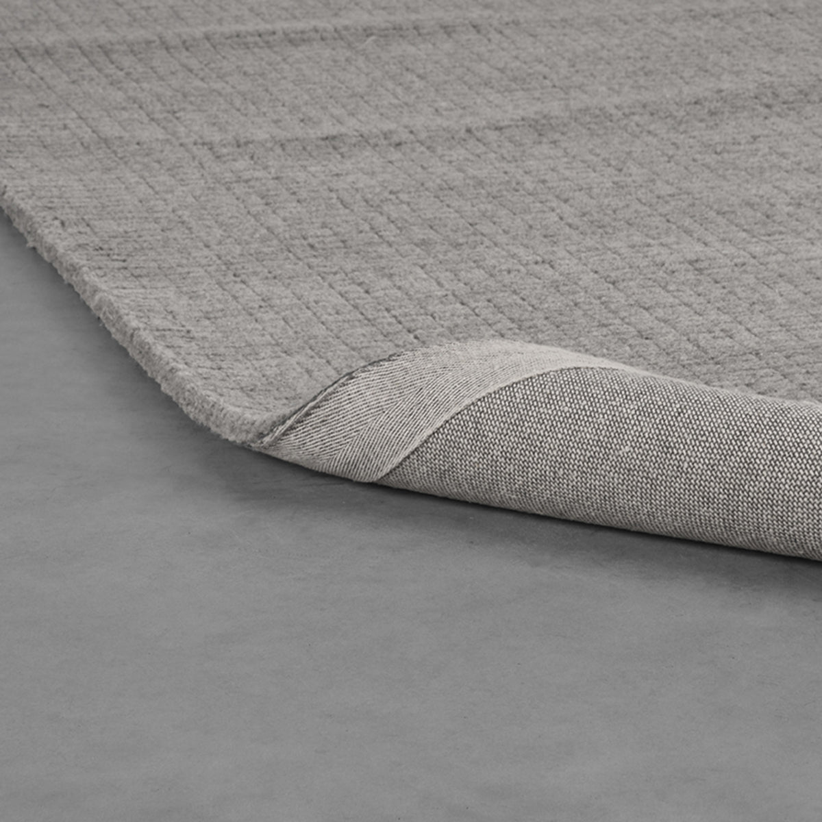 LABEL51 Vloerkleden Wolly - Grijs - Wol - 160x230 cm