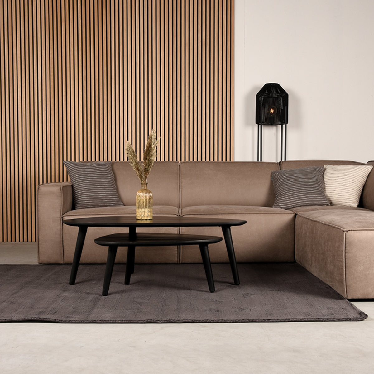 LABEL51 Vloerkleden Velvy - Antraciet - Viscose - 160x230 cm