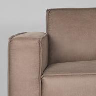 LABEL51 Hoekbanken Kay - Taupe Micro Suede - Kunstleder - Hoekbank Rechts