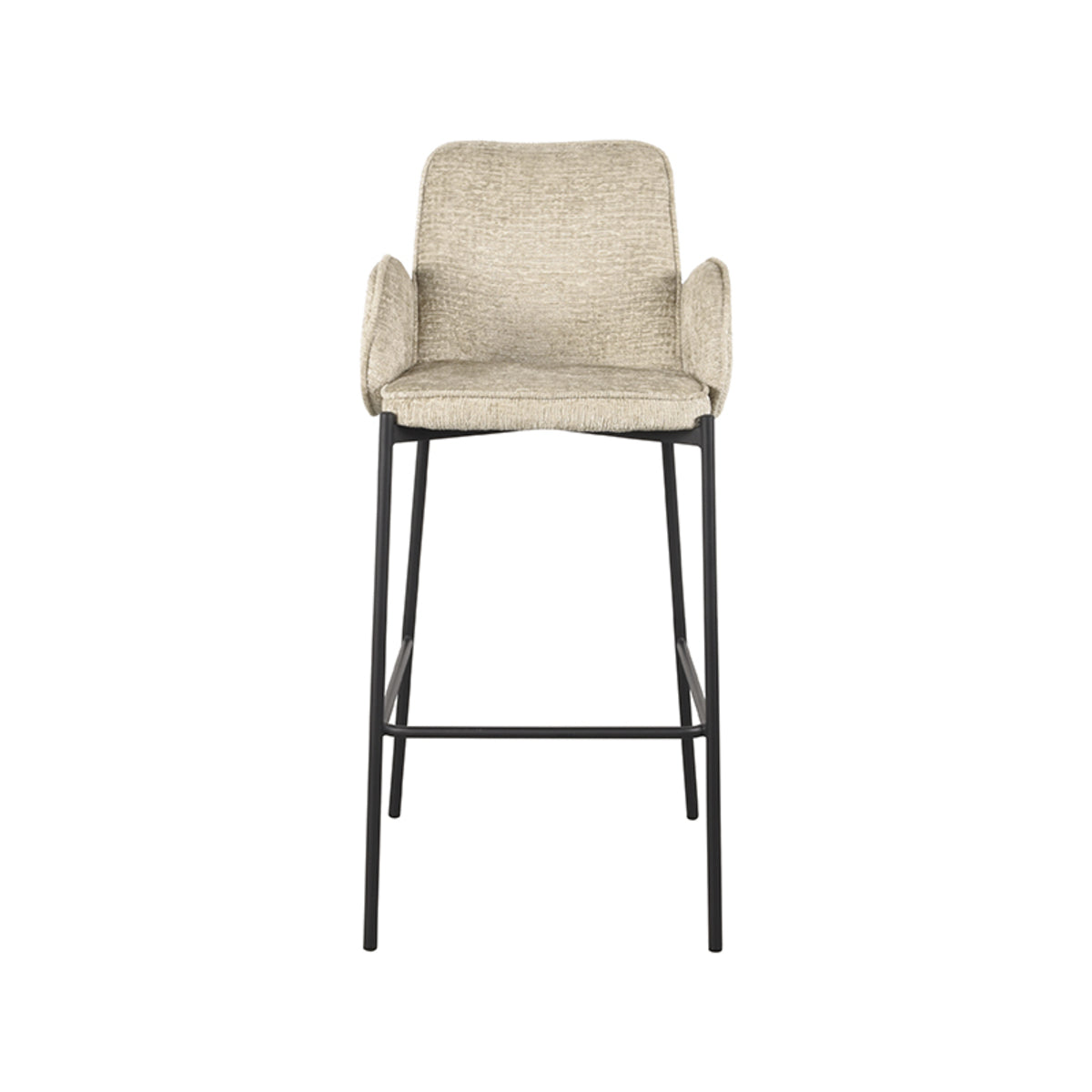 LABEL51 Barkrukken Joni - Beige - Chenille - Hoog
