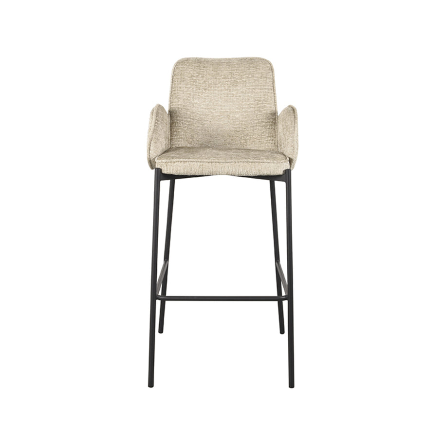 LABEL51 Barkrukken Joni - Beige - Chenille - Hoog