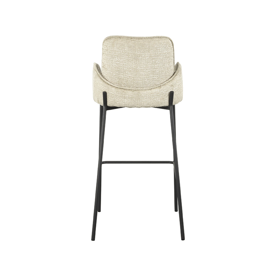 LABEL51 Barkrukken Joni - Beige - Chenille - Hoog