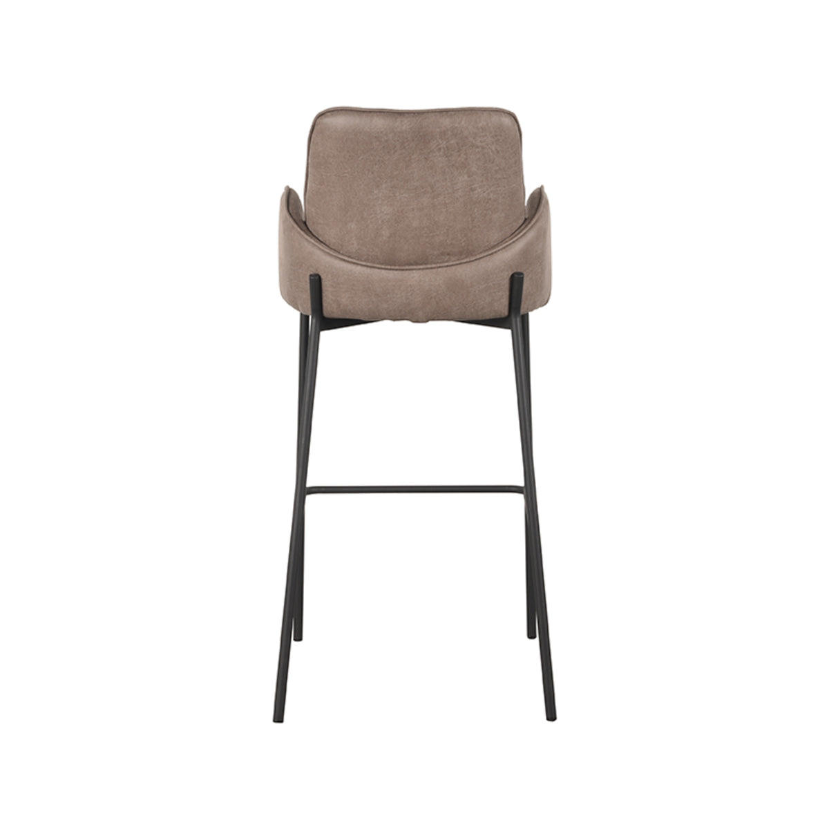 LABEL51 Barkrukken Joni - Taupe - Micro Suede - Hoog