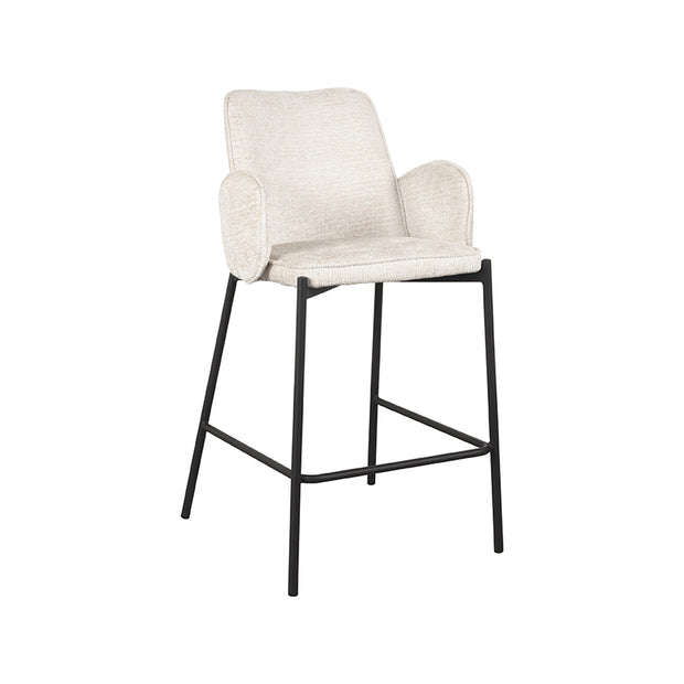 LABEL51 Barkrukken Joni - Creme - Chenille - Laag