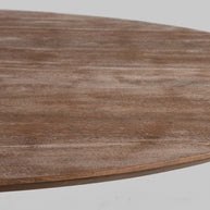 LABEL51 Eetkamertafels Otto - Espresso - Mangohout - 130 cm - Rond