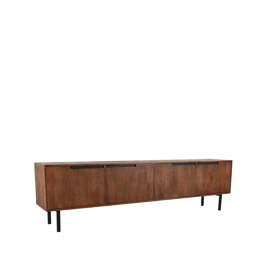 LABEL51 Tv-Meubels Rio - Espresso - Mangohout - 220 cm