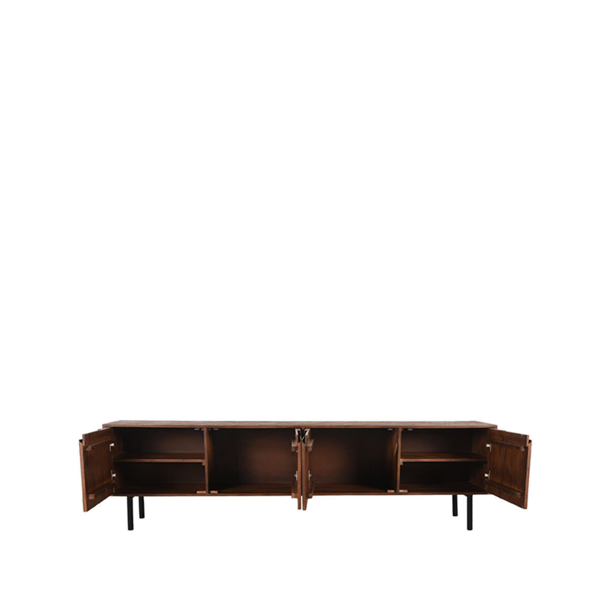 LABEL51 Tv-Meubels Rio - Espresso - Mangohout - 220 cm