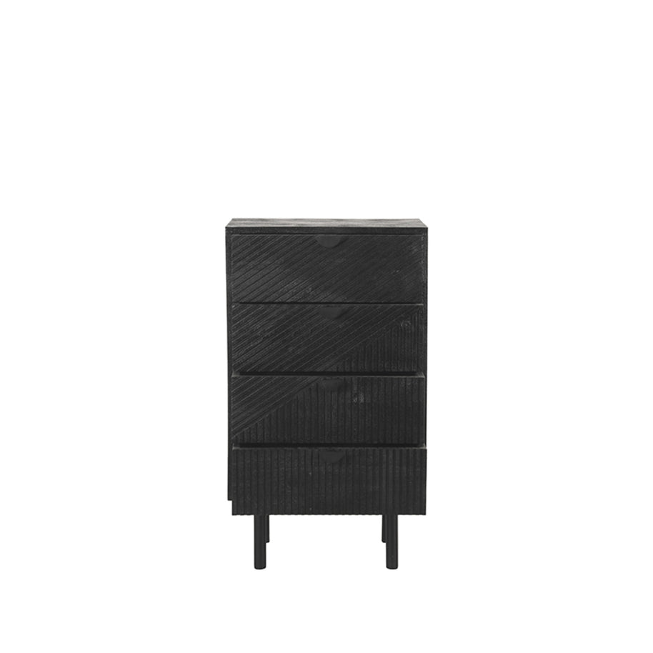 LABEL51 Ladekasten Cotia - Zwart - Mangohout - 50 cm