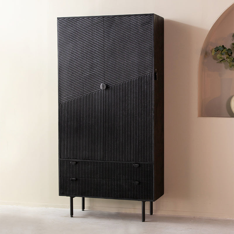 LABEL51 Bergkasten Cotia - Zwart - Mangohout - One Size
