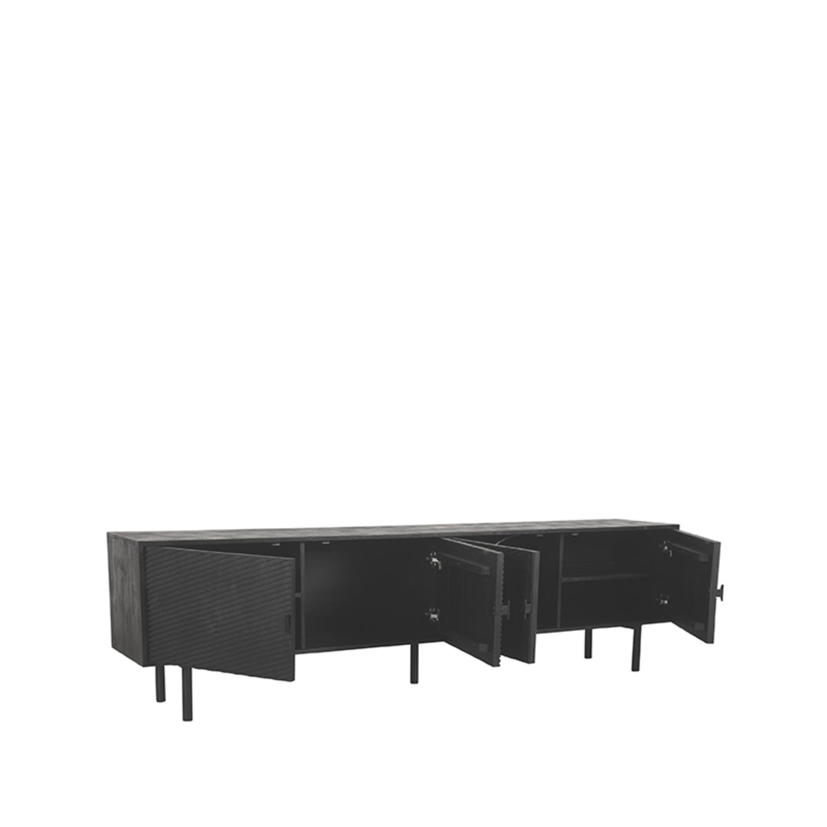 LABEL51 Tv-Meubels Cotia - Zwart - Mangohout - One Size