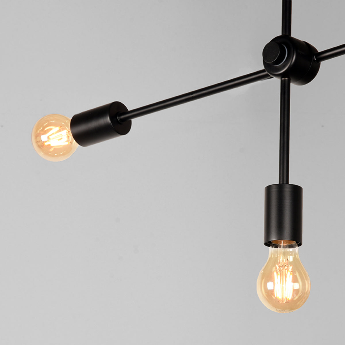 LABEL51 Hanglampen Stilo - Zwart - Metaal - 5-Lichts