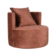LABEL51 Fauteuils Evy - Rust - Velvet - 90 cm