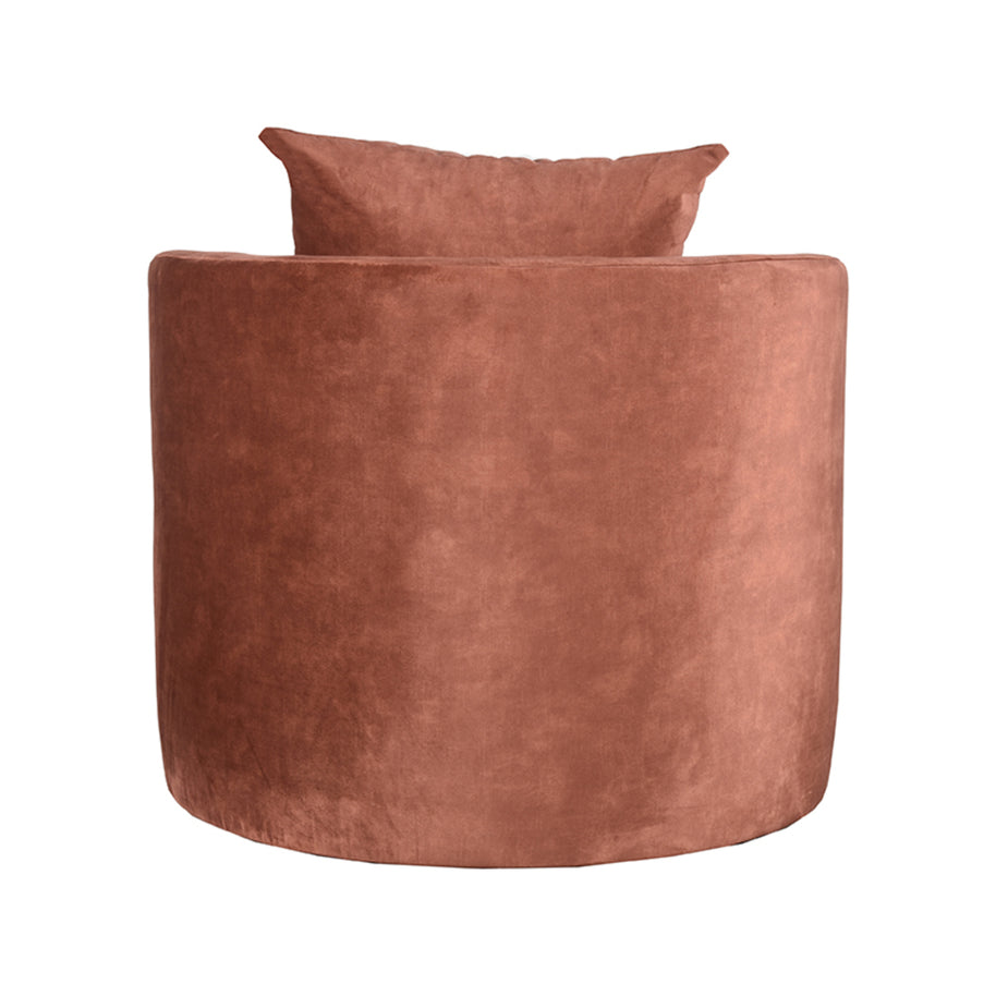 LABEL51 Fauteuils Evy - Rust - Velvet - 90 cm