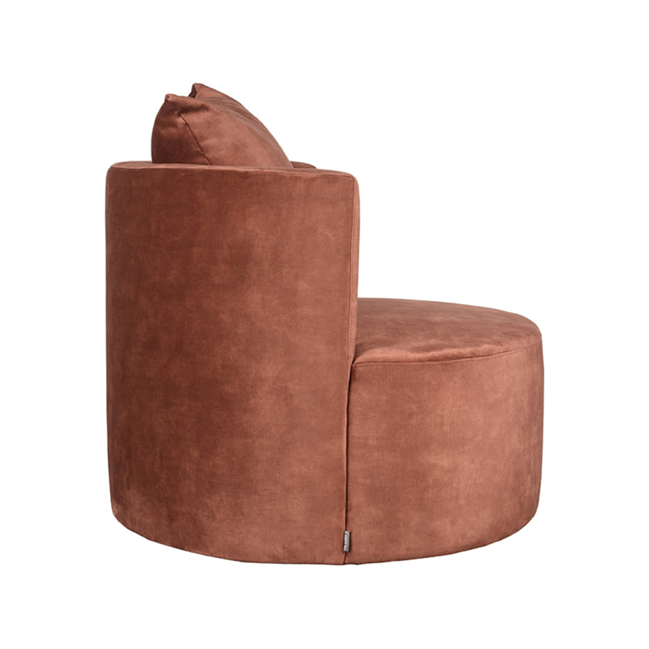 LABEL51 Fauteuils Evy - Rust - Velvet - 90 cm