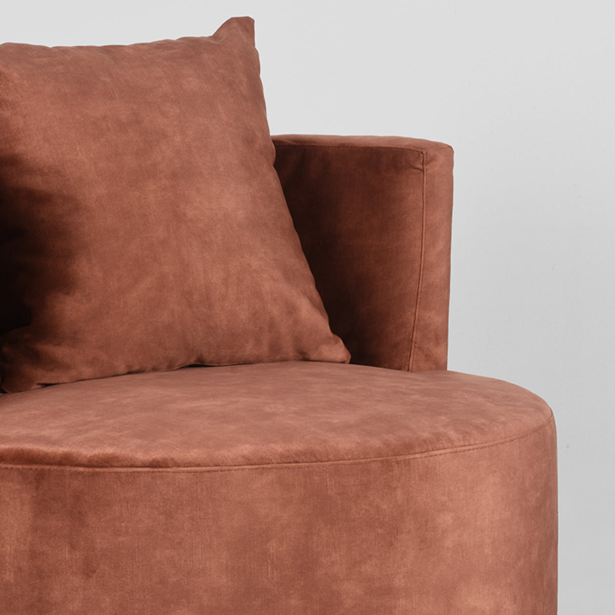 LABEL51 Fauteuils Evy - Rust - Velvet - 90 cm